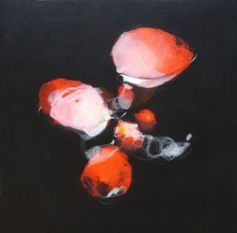 &quot;Filant pensaments&quot;, acrílico s / t, 122 x 122 cm.
